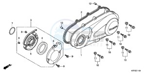 SH125C drawing LEFT CRANKCASE COVER