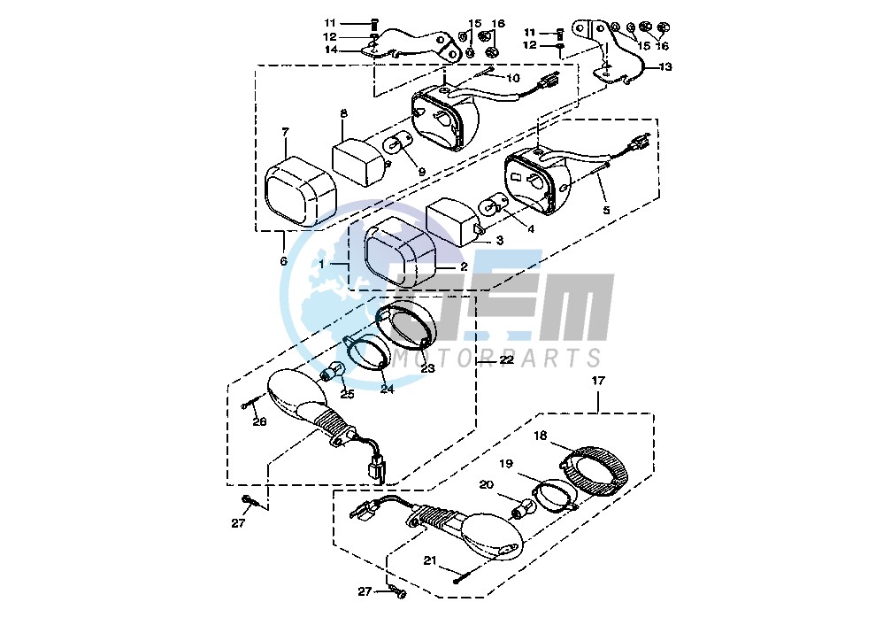 FRONT FLASHER LIGHTS