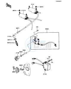 KZ 550 C [LTD] (C3-C4) [LTD] drawing IGNITION -- 82-83 C3_C4- -