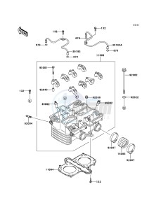 KLE500 KLE500B6F GB XX (EU ME A(FRICA) drawing Cylinder Head