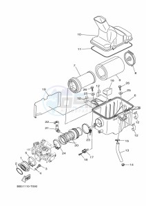 YFM450FWBD KODIAK 450 (BB5M) drawing INTAKE