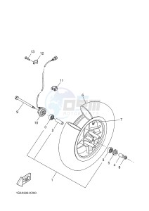 EW50N SLIDER (1S0B 1S0B) drawing FRONT WHEEL