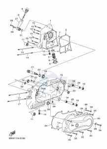 YFZ50 (BW4D) drawing CRANKCASE