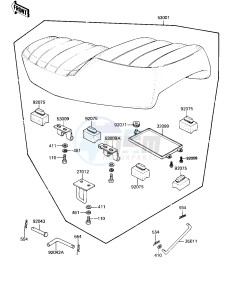 KZ 650 H[CSR] (H1-H2) [CSR] drawing SEAT -- 81-82 H1_H2- -