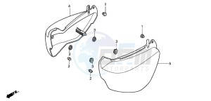 VF750C2 drawing SIDE COVER