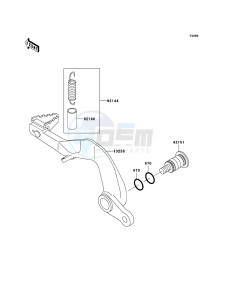 KX85_/_KX85_II KX85ABF EU drawing Brake Pedal