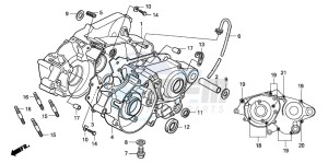 CR85R drawing CRANKCASE