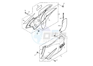 XTZ TENERE 660 drawing SIDE COVERS