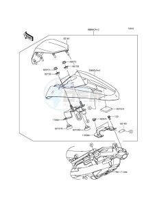 Z250SL_ABS BR250FFF XX (EU ME A(FRICA) drawing Accessory(Single Seat Cover)