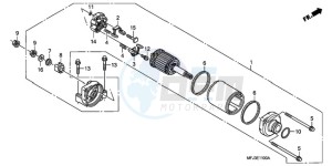 CBR600RR9 France - (F / CMF MME) drawing STARTING MOTOR