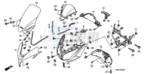 FJS400D9 SI - (SI) drawing FRONT COVER (FJS400D9/FJS 400A)