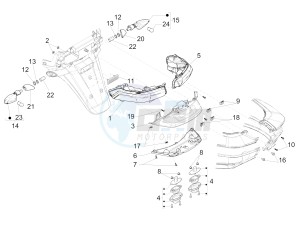 MP3 300 ie E4 LT BUSINESS - SPORT ABS (EMEA) drawing Rear headlamps - Turn signal lamps