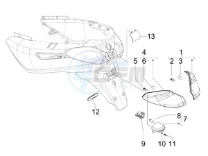 X7 300 ie Euro 3 drawing Tail light - Turn signal lamps