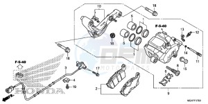 VFR1200XF CrossTourer - VFR1200X 2ED - (2ED) drawing REAR BRAKE CALIPER