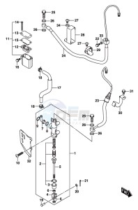 DL1000A drawing REAR MASTER CYLINDER