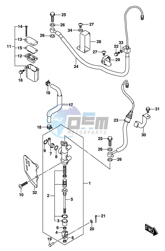 REAR MASTER CYLINDER