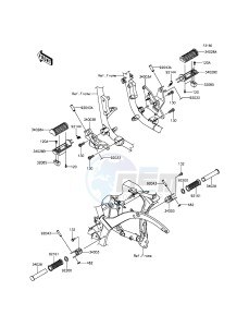 VULCAN 900 CUSTOM VN900CGF GB XX (EU ME A(FRICA) drawing Footrests