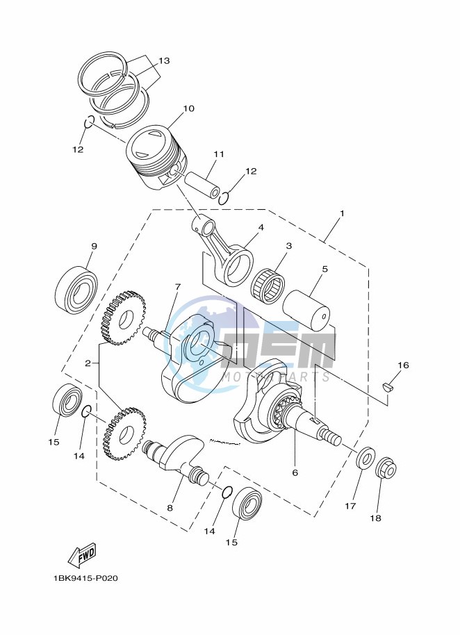 CRANKSHAFT & PISTON