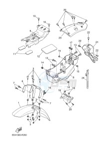 MTM690 XSR700 (B347 B347 B347 B347) drawing FENDER