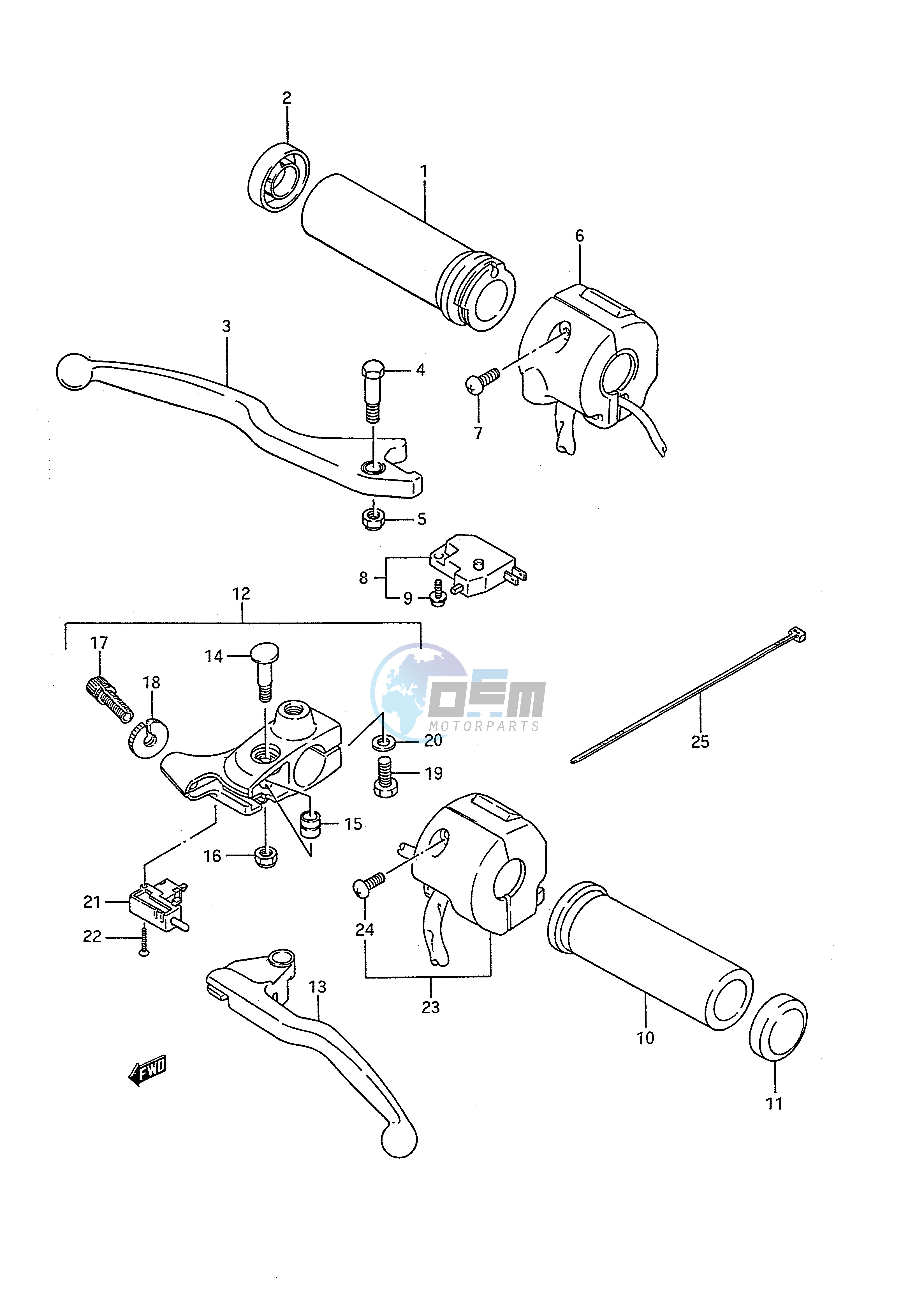 HANDLE SWITCH (MODEL K L M N P)