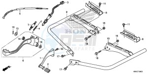 TRX500FE1H Europe Direct - (ED) drawing PEDAL/STEP