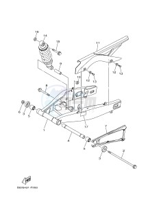 MTN-320-A MT-03 ABS (B084) drawing REAR ARM & SUSPENSION