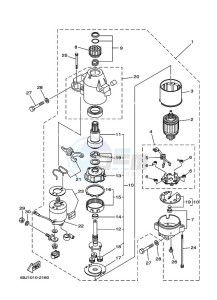 LF225TXRD drawing STARTER-MOTOR