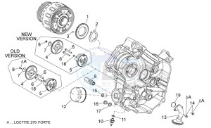 Dorsoduro 750 Factory - ABS drawing Oil pump