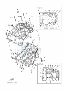 MT-03 MTN320-A (B6WB) drawing CRANKCASE