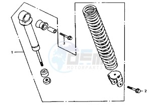 SUPER FANCY - 50 cc drawing REAR SUSPENSION