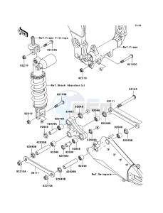 NINJA ZX-10R ZX1000E9F FR GB XX (EU ME A(FRICA) drawing Suspension