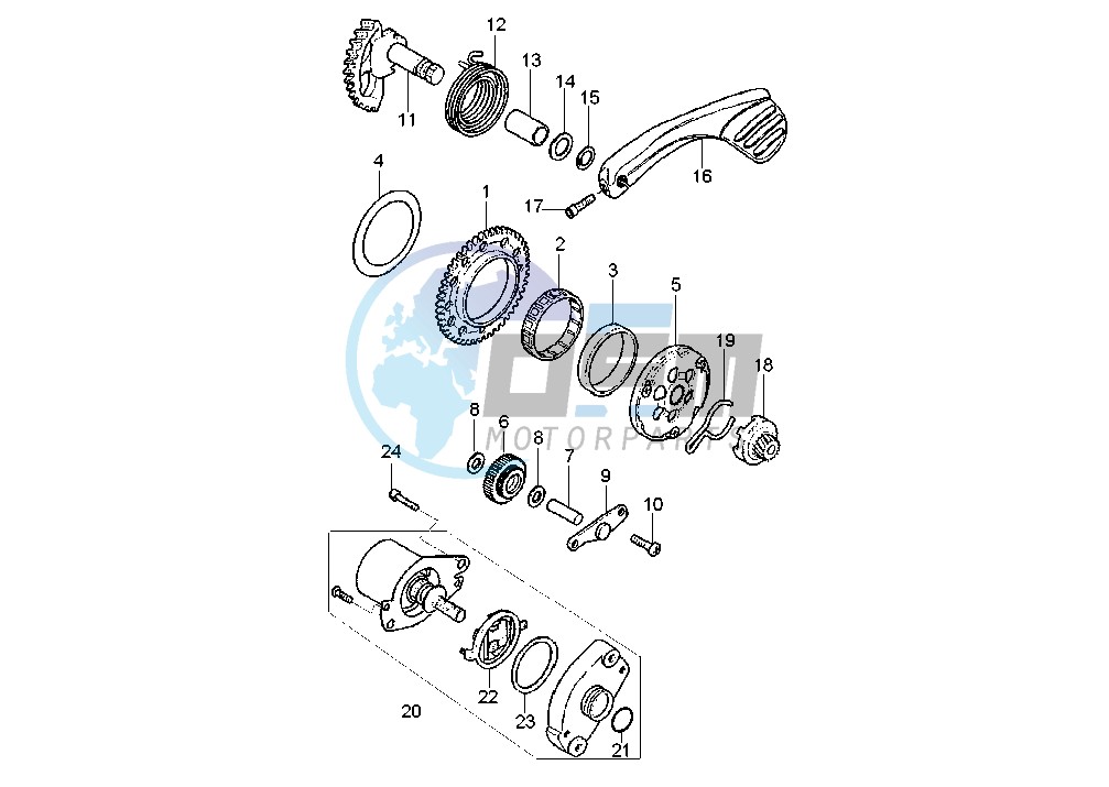 KICK STARTER GEARS