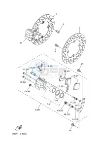 YFM450FWBD YFM45KPXJ KODIAK 450 EPS (BB51) drawing FRONT BRAKE CALIPER