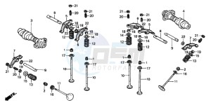 VT750C3 drawing CAMSHAFT/VALVE