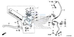 SH300D SH300i UK - (E) drawing FRONT BRAKE MASTER CYLINDER