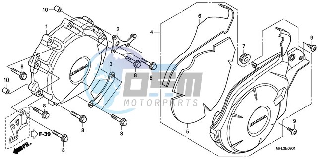 A.C. GENERATOR COVER (CBR 1000RA)