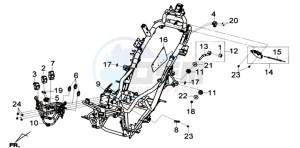 GTS 125I EURO4 LONG VISOR L7 drawing FRAME