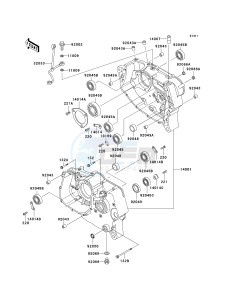 KL 125 D [KLR125] (D20-D22) [KLR125] drawing CRANKCASE