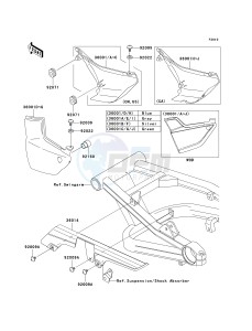 ZR 1200 A [ZX 1200 R] (A1-A3) drawing SIDE COVERS_CHAIN COVER