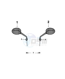 DJANGO 125 SY EVASION drawing MIRRORS