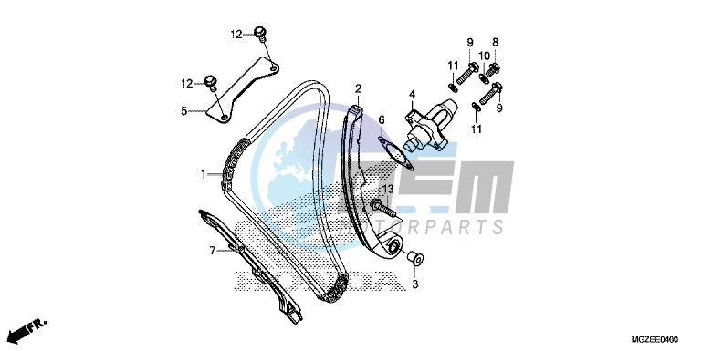 CAM CHAIN/TENSIONER