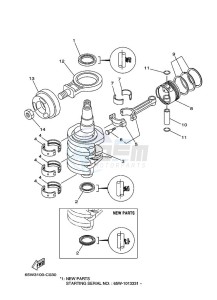 F25AEL drawing CRANKSHAFT--PISTON