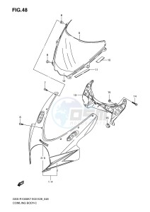 GSX-R1000 (E3-E28) drawing COWLING BODY (MODEL K7)