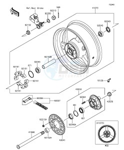 NINJA ZX-10R ABS ZX1000SGFA XX (EU ME A(FRICA) drawing Rear Hub