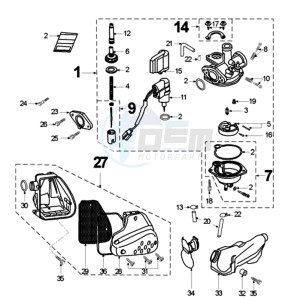 VIVA RG drawing CARBURETTOR