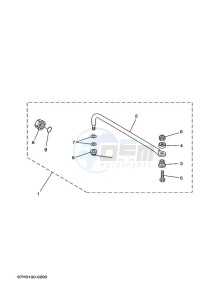 F225FETX drawing STEERING-ACCESSORY-1