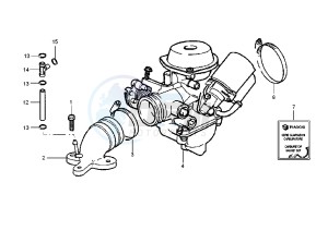 X9 180 Amalfi drawing Caburetor Assy