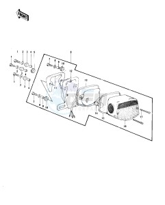 KZ 750 B (B1-B4) drawing TAILLIGHT -- KZ750-B1_B2_B3- -