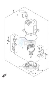 DF 300AP drawing PTT Motor w/Transom (X or XX)