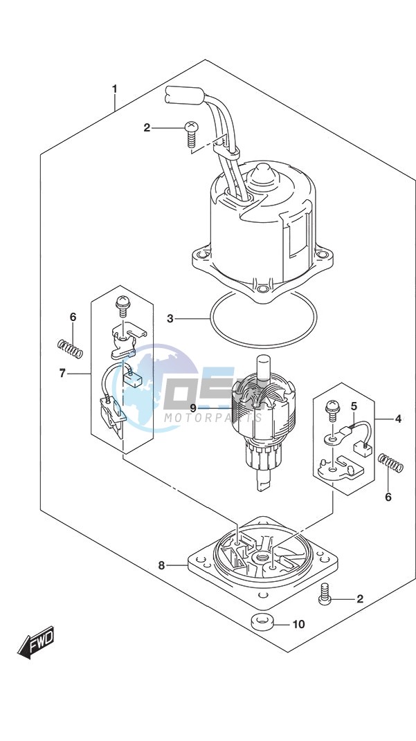 PTT Motor w/Transom (X or XX)